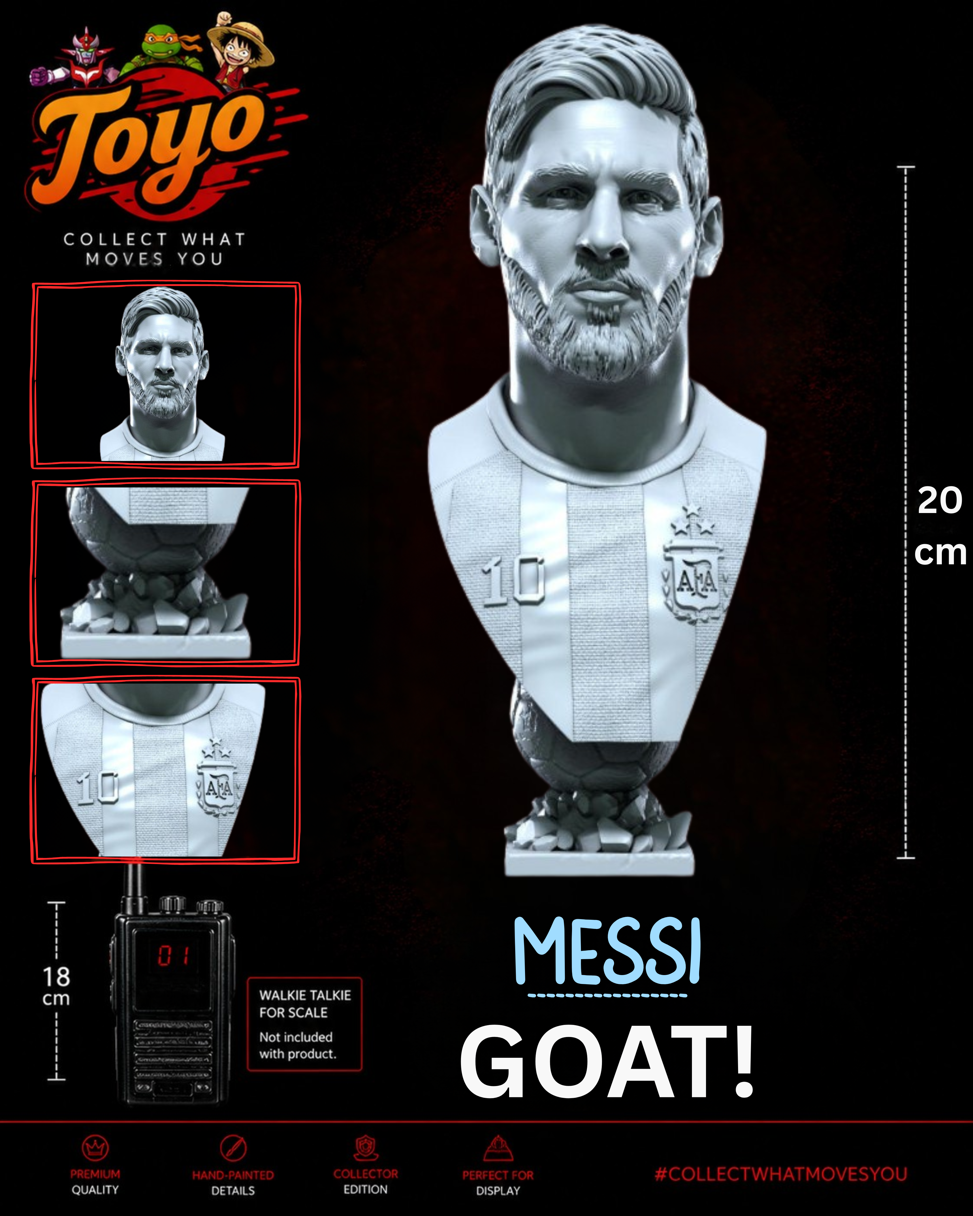 Lionel Messi – GOAT Edition Bust
