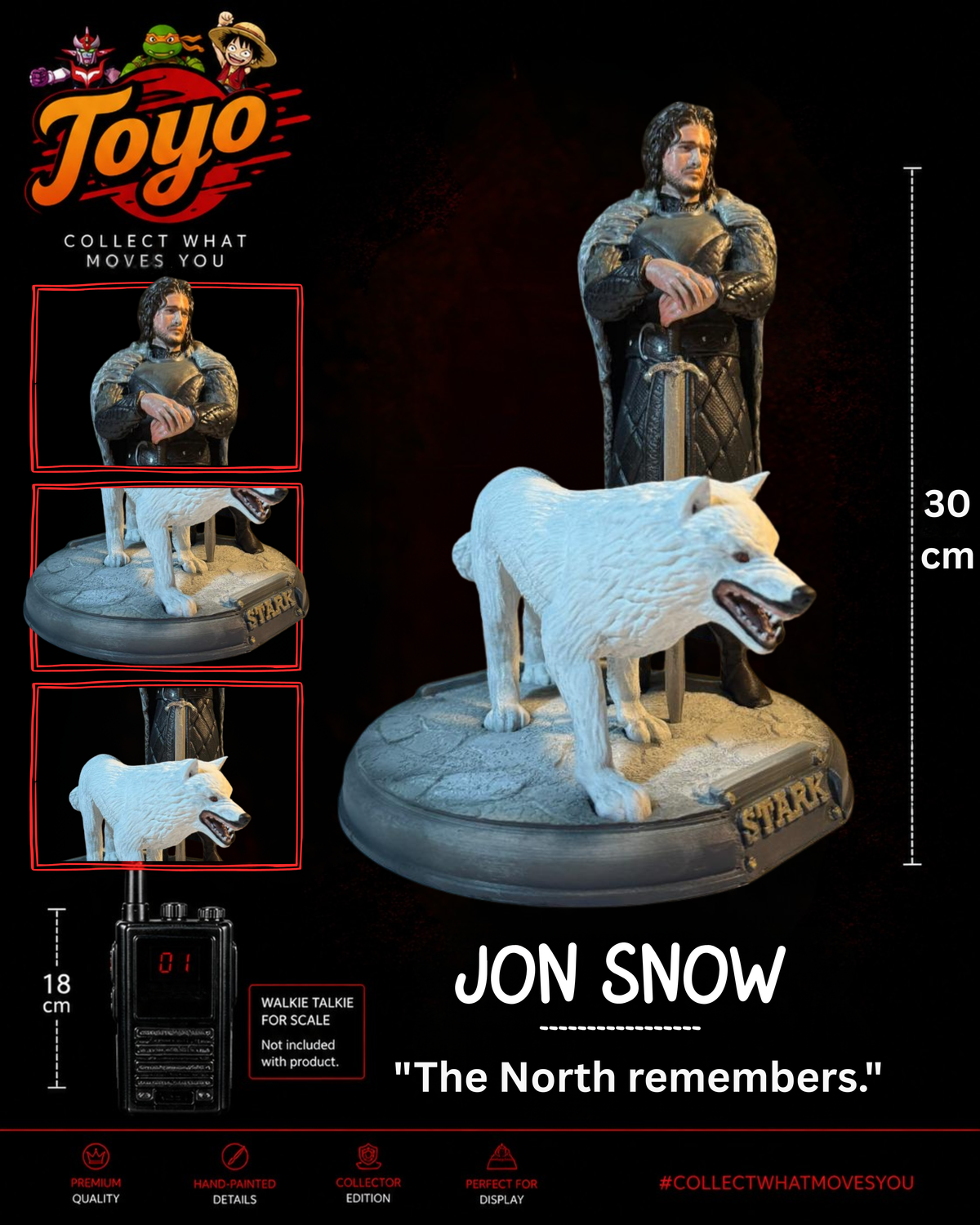 Jon Snow & Ghost – King in the North Edition